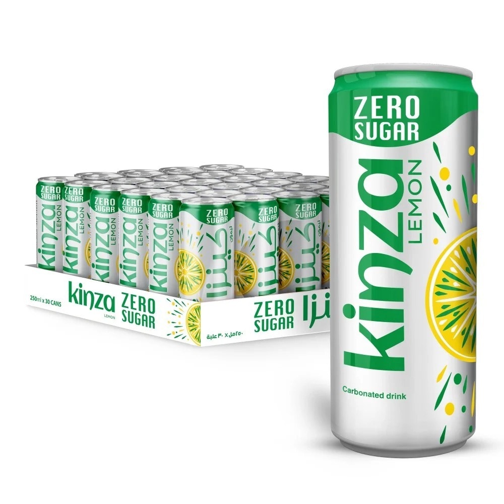 Kinza Lemon Zero 24x300ml + Carton 200x20 FREE